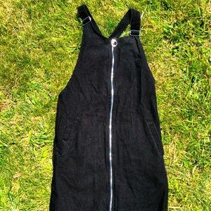 BLACK CORDUROY DRESS